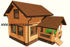 деревянный дом 6 х 8