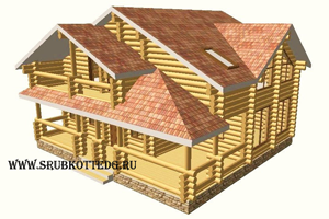 деревянный дом 11 х 12