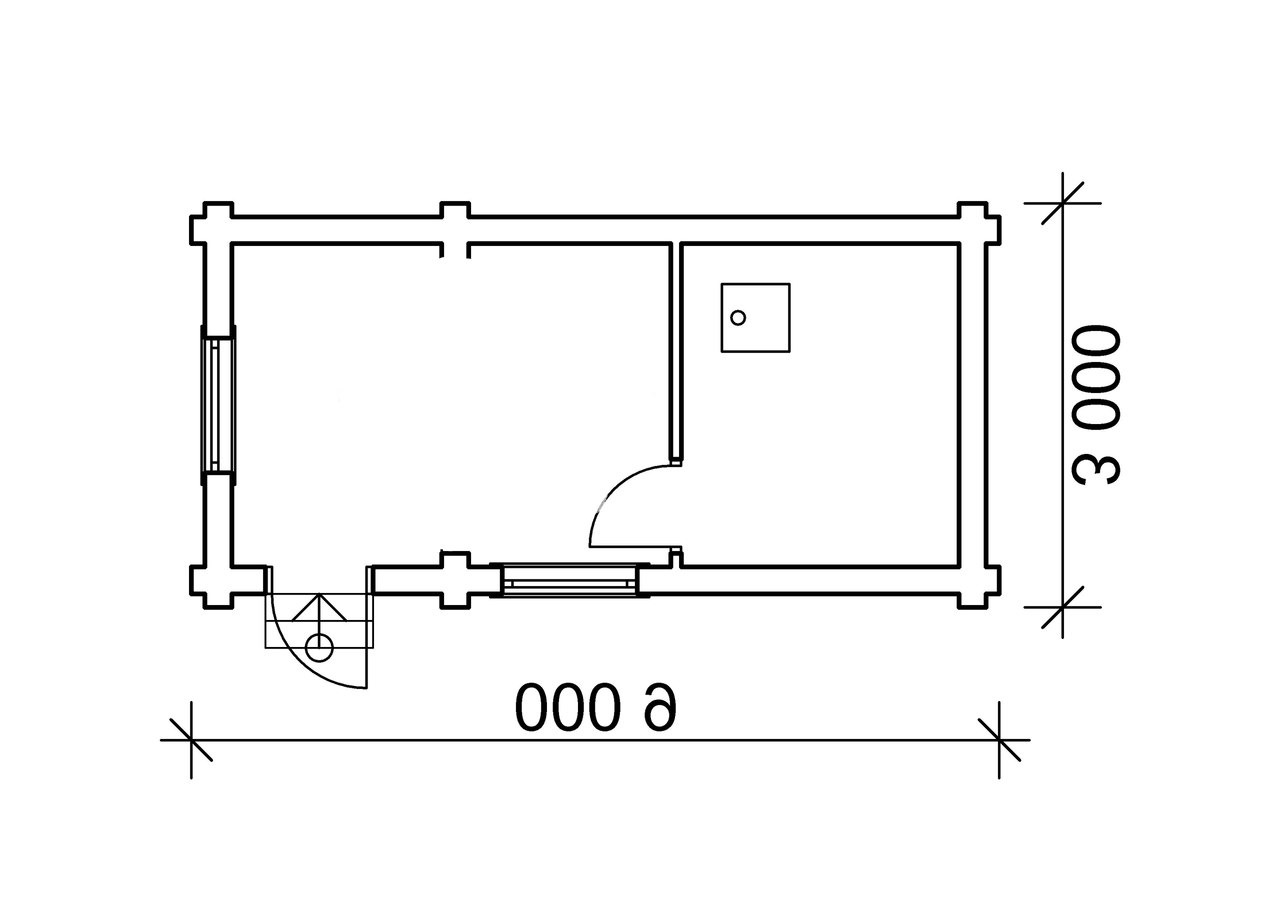 Каркасная баня 6х3 под ключ с двухскатной крышей 024КБПК100